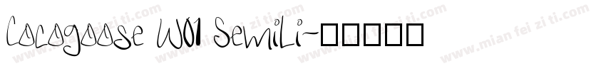 Cocogoose W01 SemiLi字体转换